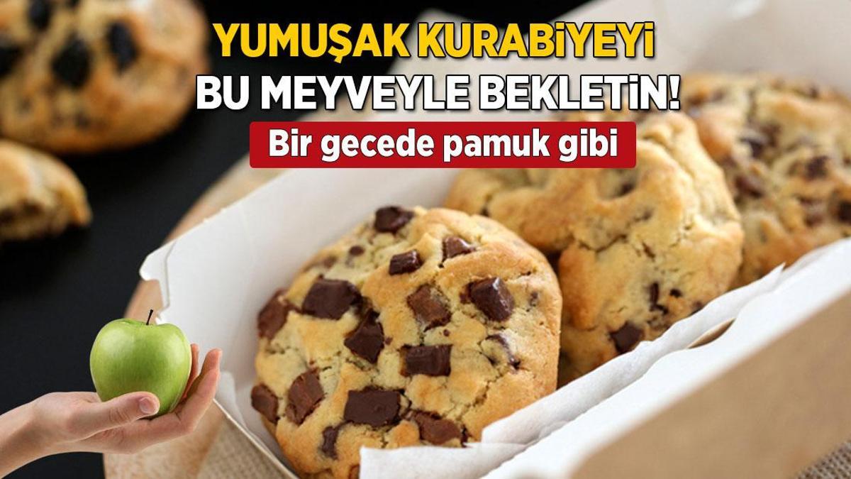 Sertleşmiş kurabiyeleri bu meyveyle bekletin! Ertesi gün pamuk gibi olacak