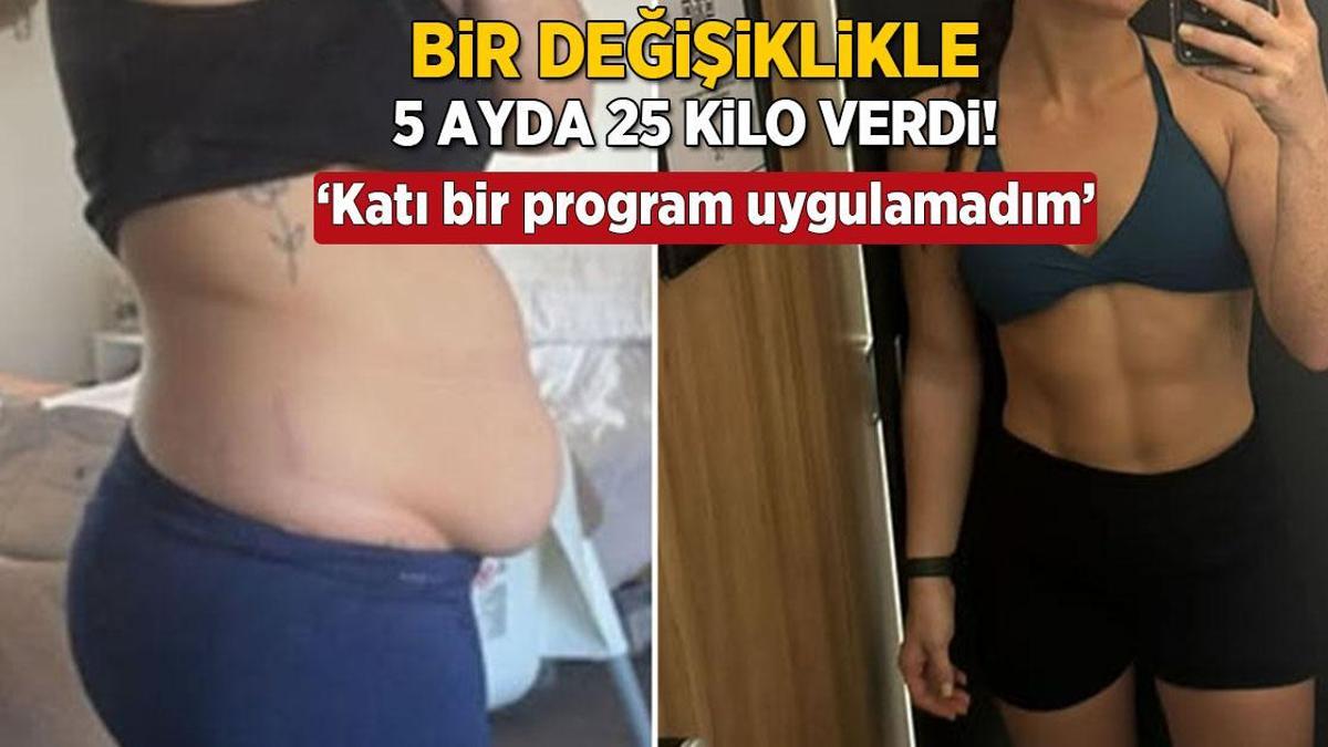 Yaptığı tek değişiklikle 5 ayda 25 kilo verdi! ‘Katı bir program uygulamadım’
